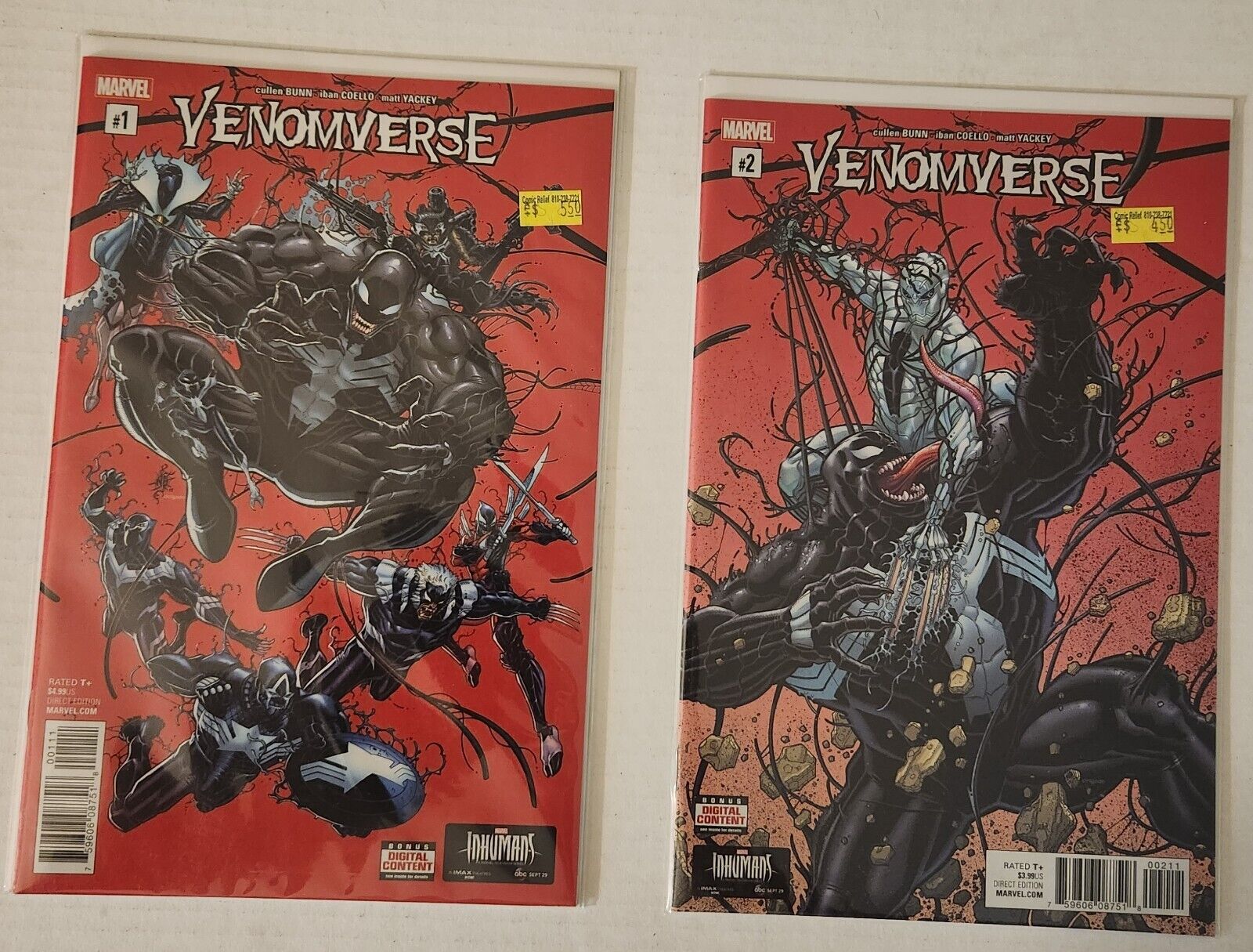 Venomverse #1-5 (Marvel Comics 2017) Complete Set