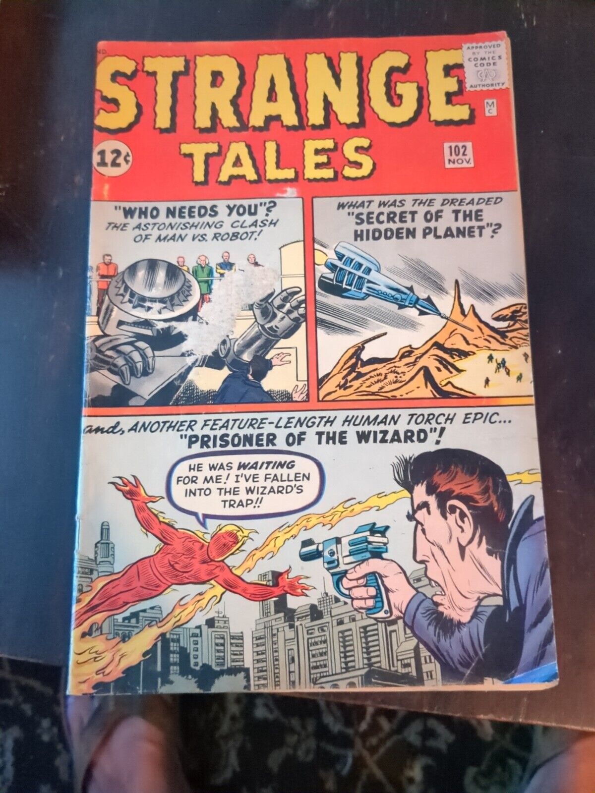 Strange Tales #102  ⭐ 1st WIZARD Human Torch Silver Age Marvel 1962