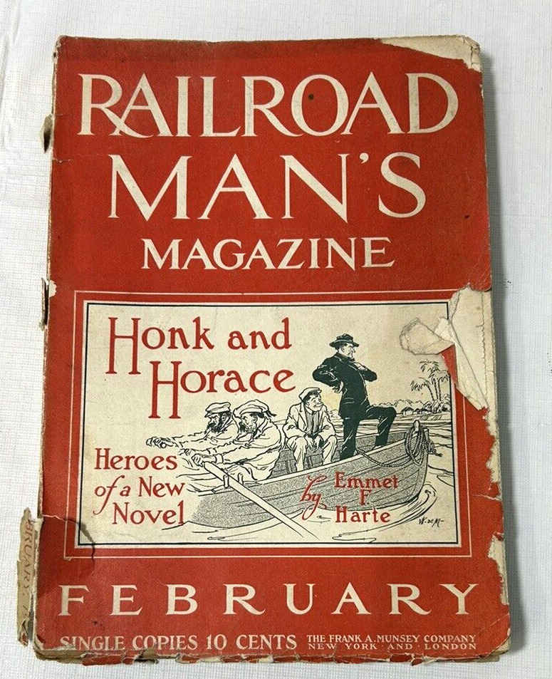 Railroad Man's Magazine Feb 1912 Frank Munsey Co Many advertisements