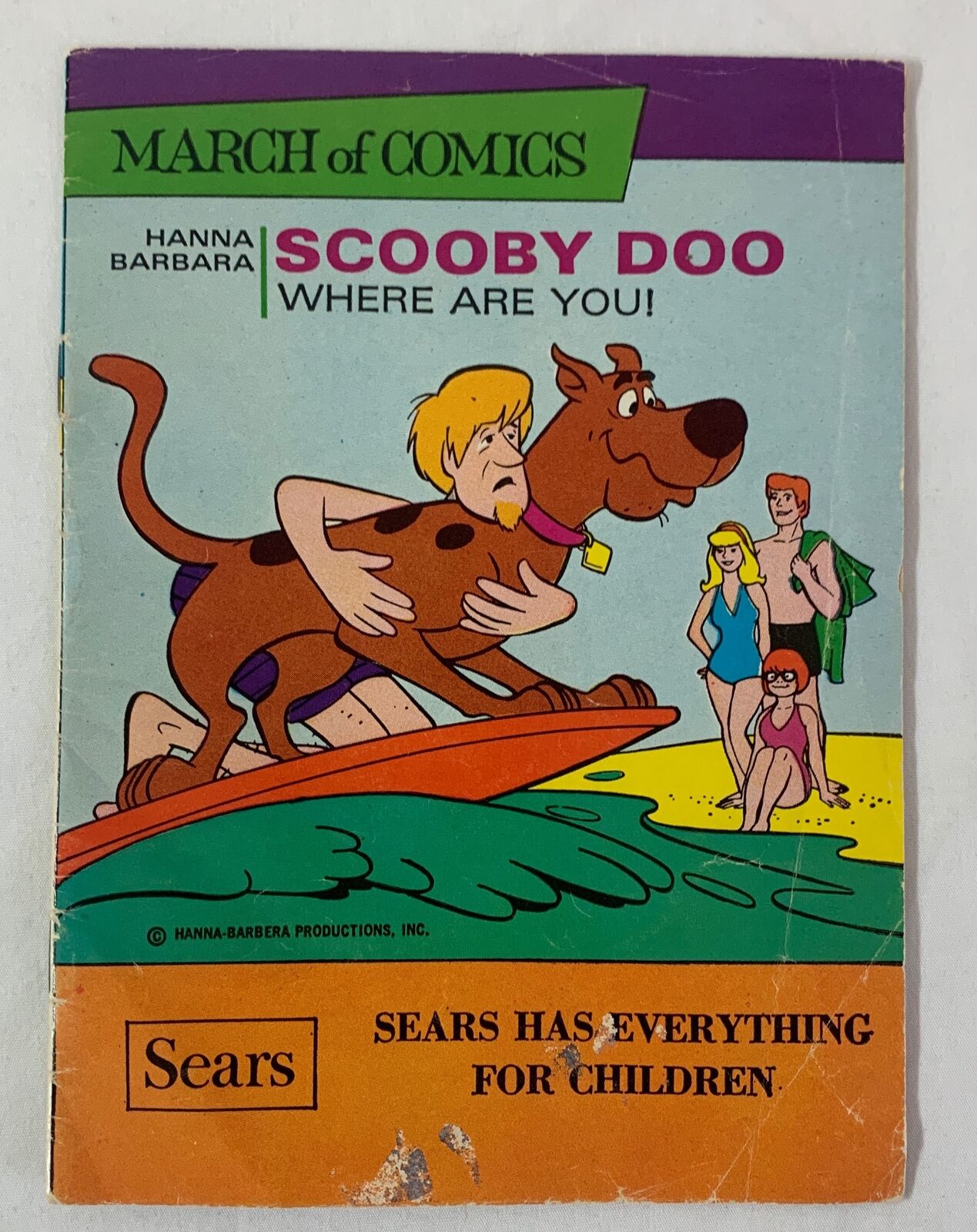 1973 March Of Comics #382 ~ SCOOBY DOO ~ surfing cover ~lower grade, but scarce