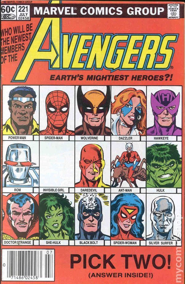 Avengers #221 VG 1982 Stock Image Low Grade