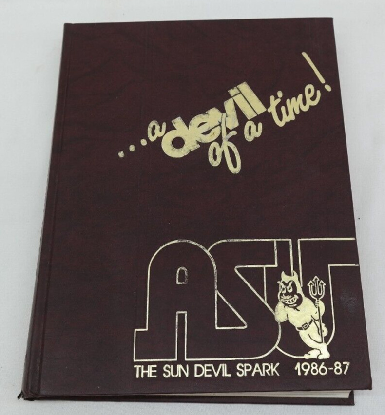 Vintage Arizona State University Yearbook The Sun Devil Spark 1986-87   EL