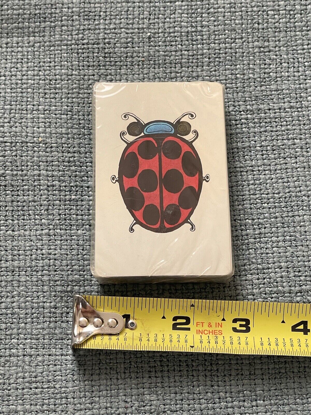Stardust Ladybug Playing Cards Vintage USA Made Sealed Nu-Vue Tint 
