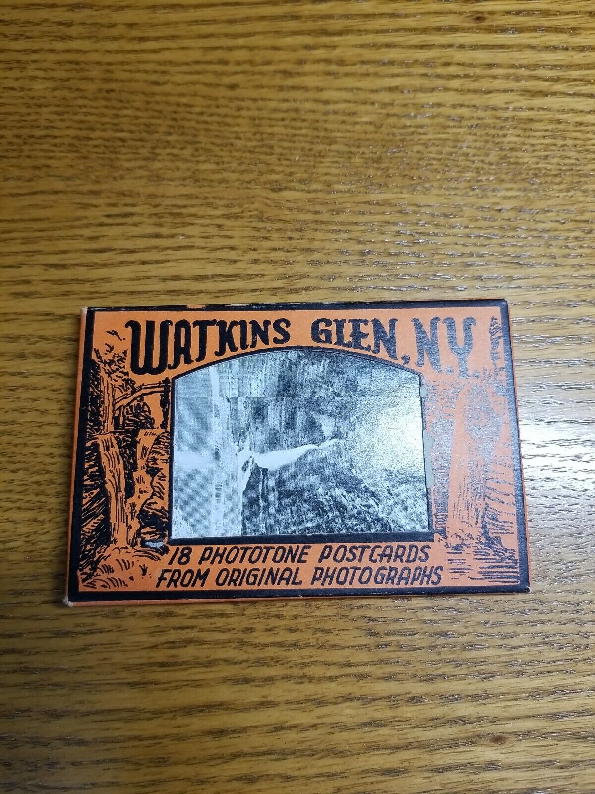 18 Vintage Watkins Glen New York Souvenir B & W Photograph Postcards