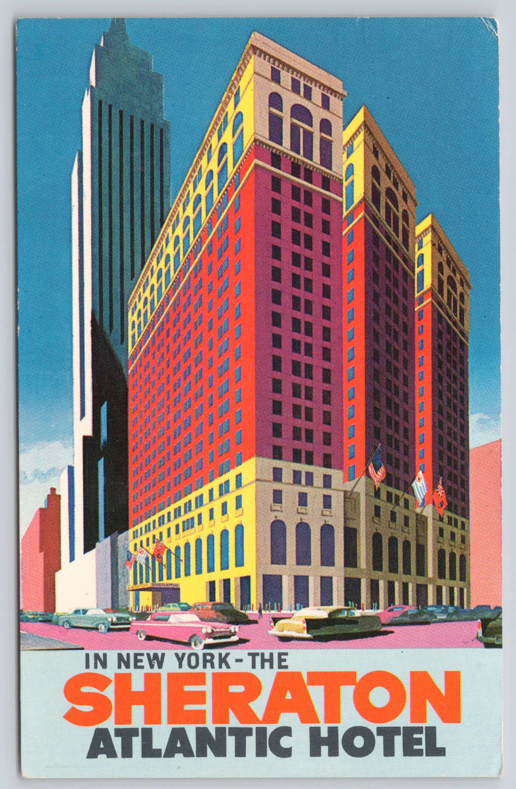 Postcard New York City, New York, The Sheraton Atlantic Hotel 1967 A599