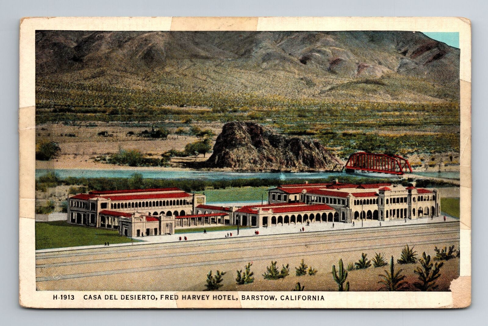 Barstow CA-California, Casa Del Desierto, Antique, Vintage Souvenir Postcard