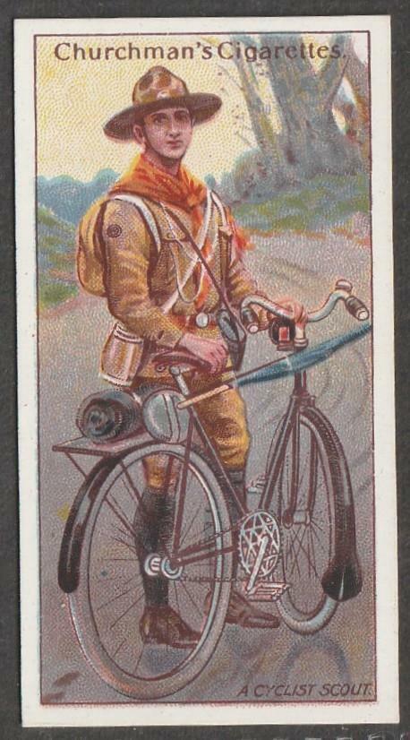 Churchman's Boy Scouts, 3rd Series (brown back), 1916, No 4, A Cyclist Scout