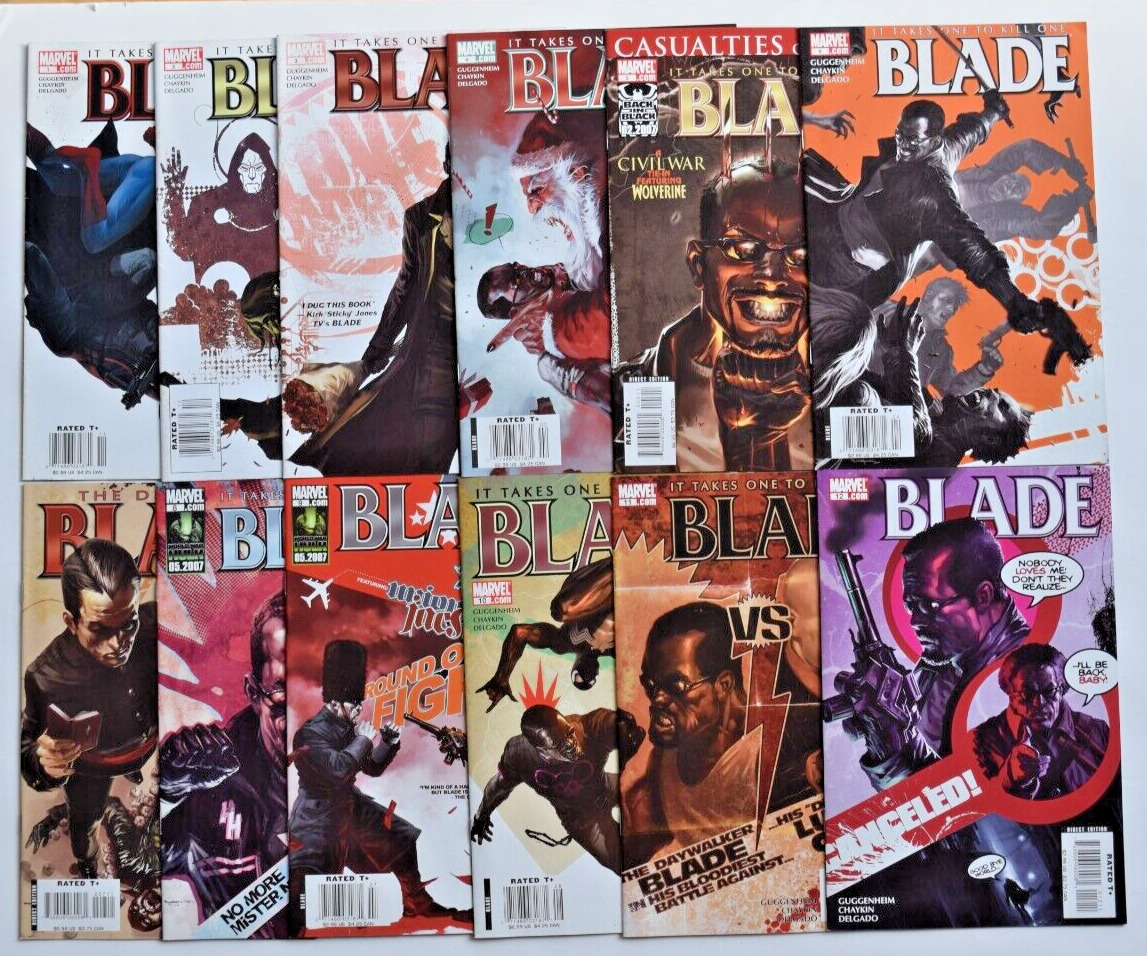 BLADE (2006) 12 ISSUE COMPLETE SET#1-12  MARVEL COMICS
