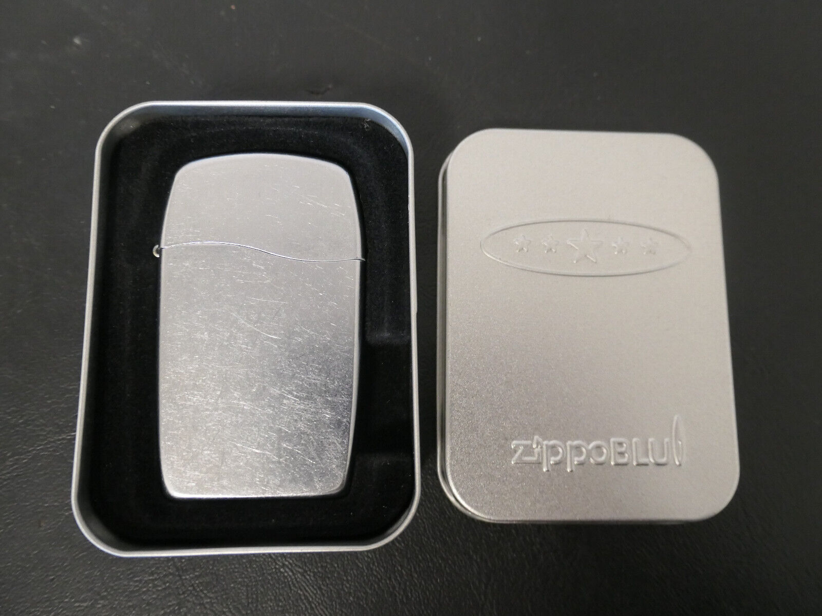 ZIPPO BLU Lighter W/Case