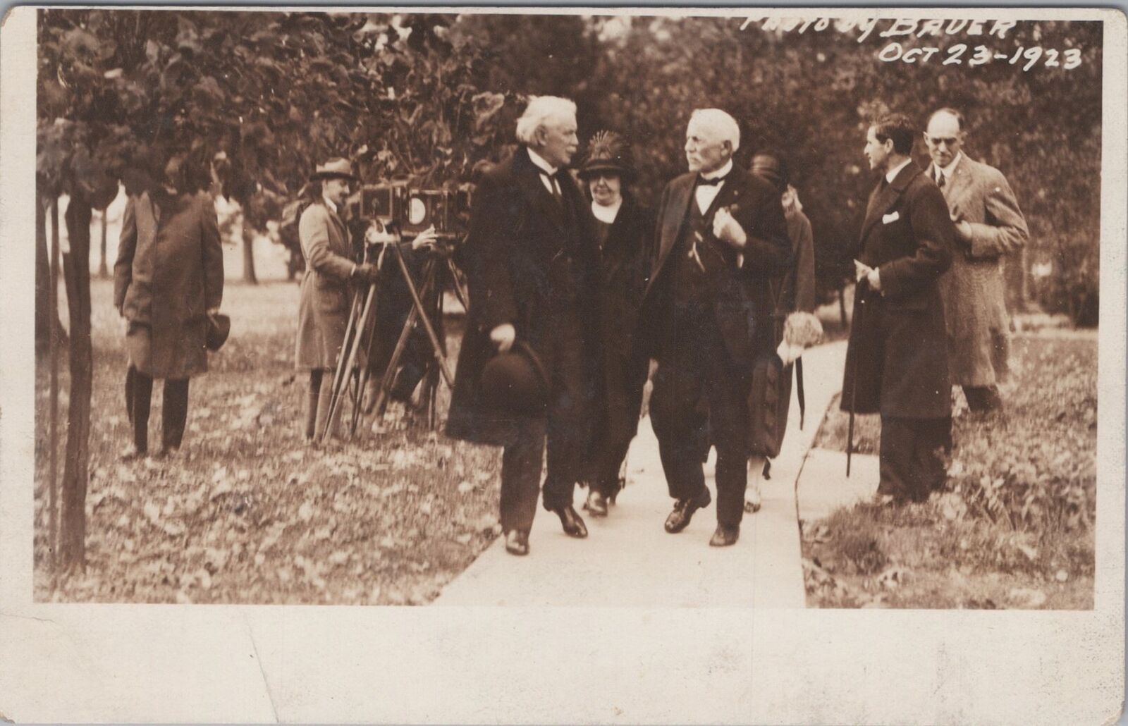 Marion Ohio President Harding Funeral Photographers 1923 RPPC Postcard