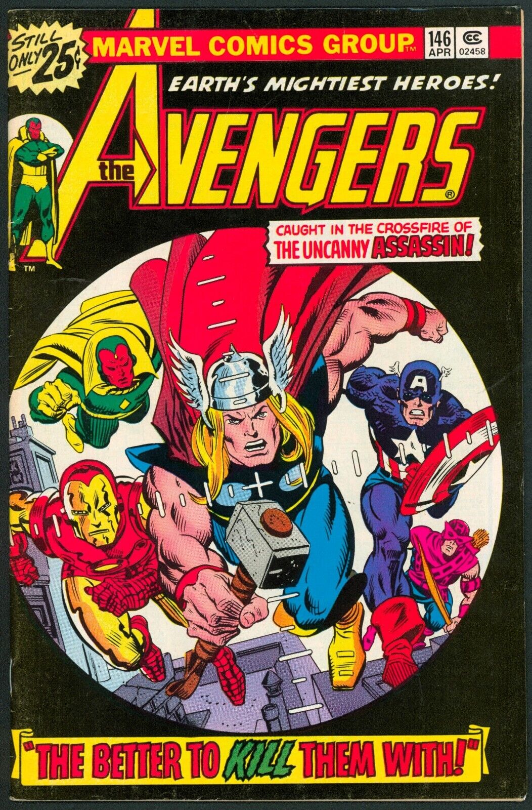 Avengers 146 VF- 7.5 Marvel 1976