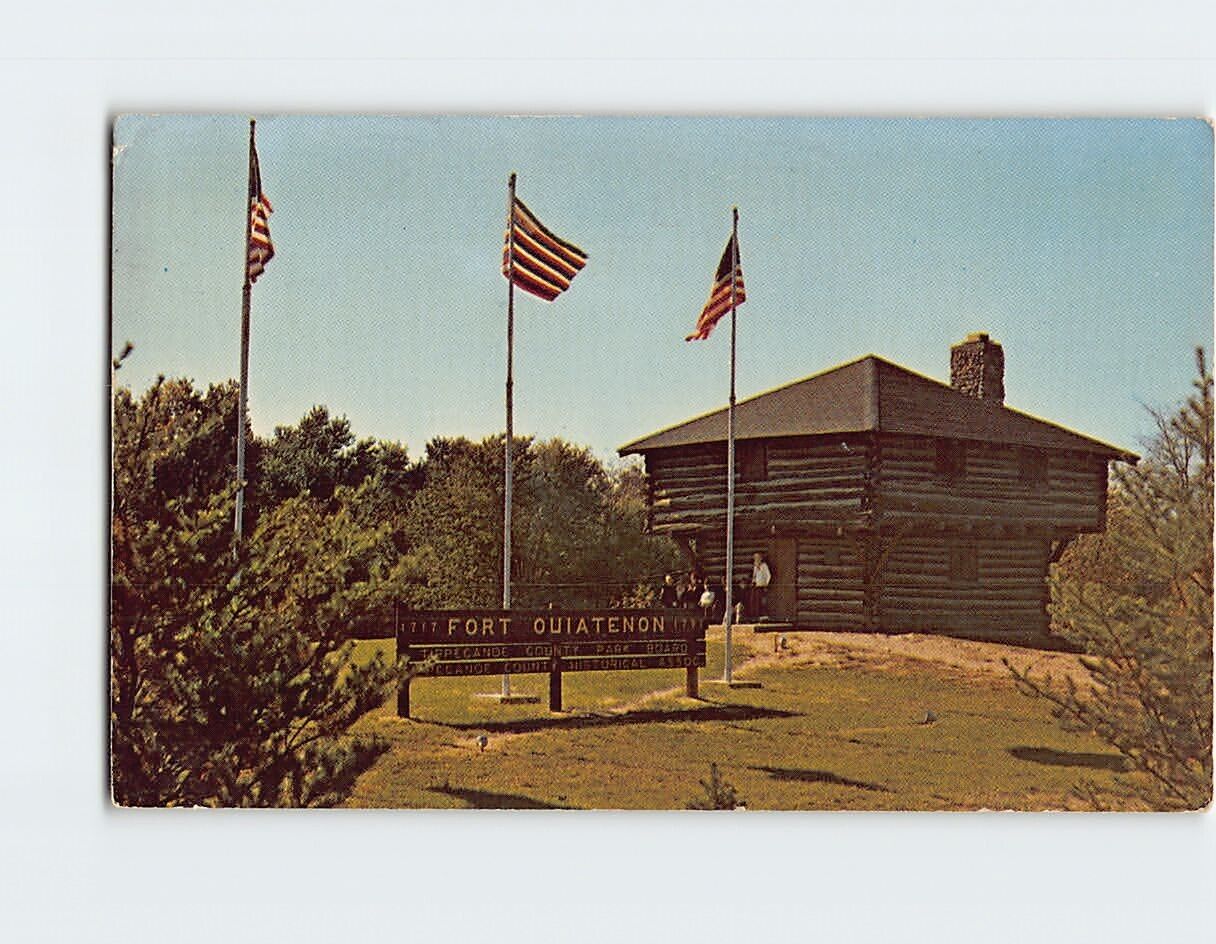 Postcard Fort Ouiatenon Historical Park & Information Center Lafayette Indiana