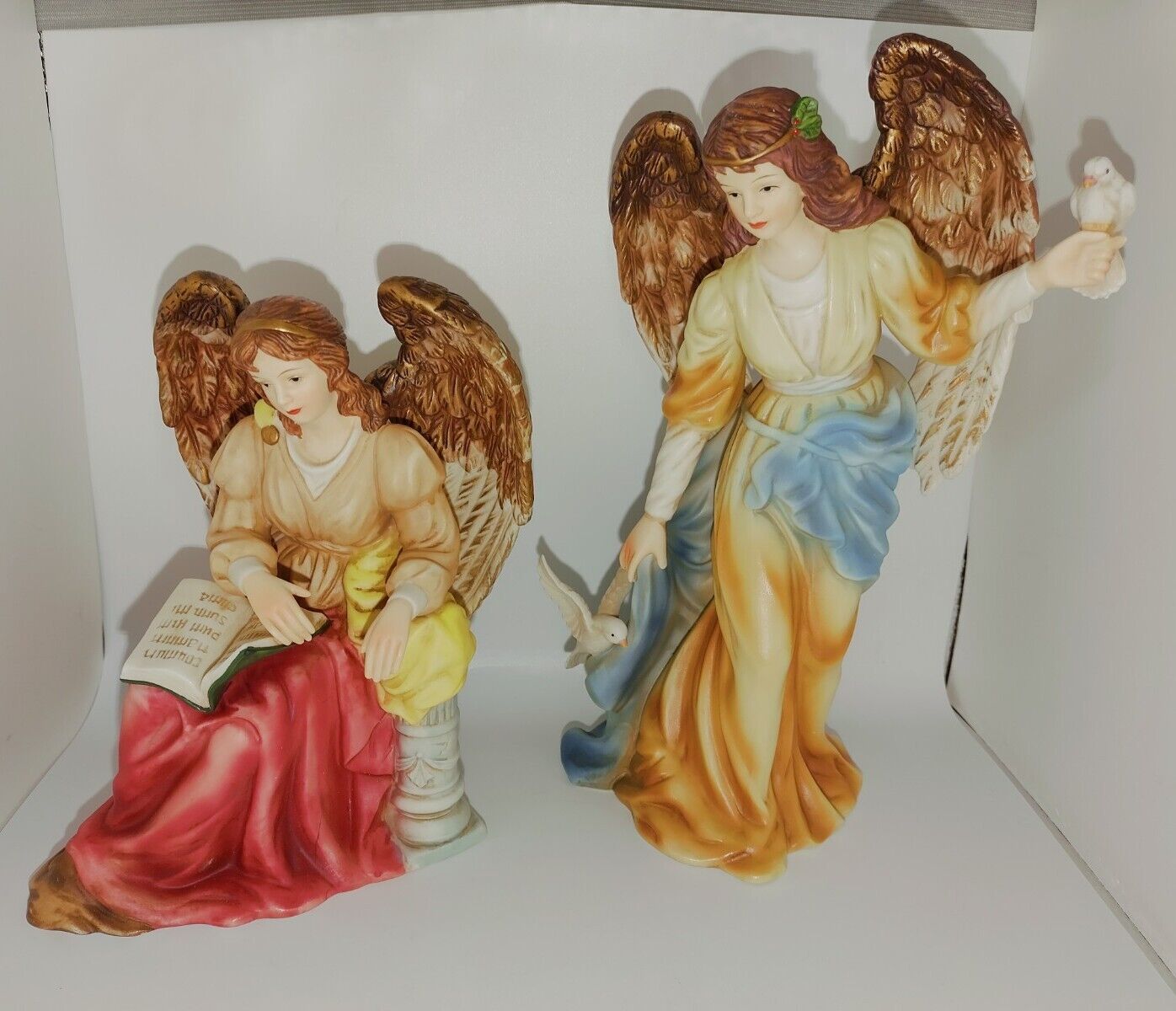 Vintage Grandeur Noel Porcelain Angel Set 1999 Collector Edition #0120 Box