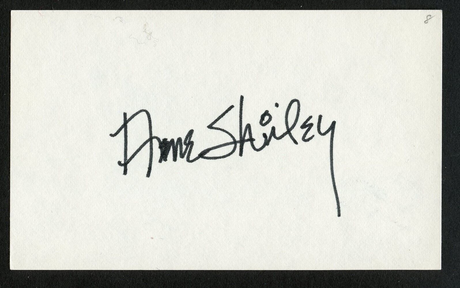 Anne Shirley d1993 signed autograph 3x5 Cut American Actress Anne of Green Gable