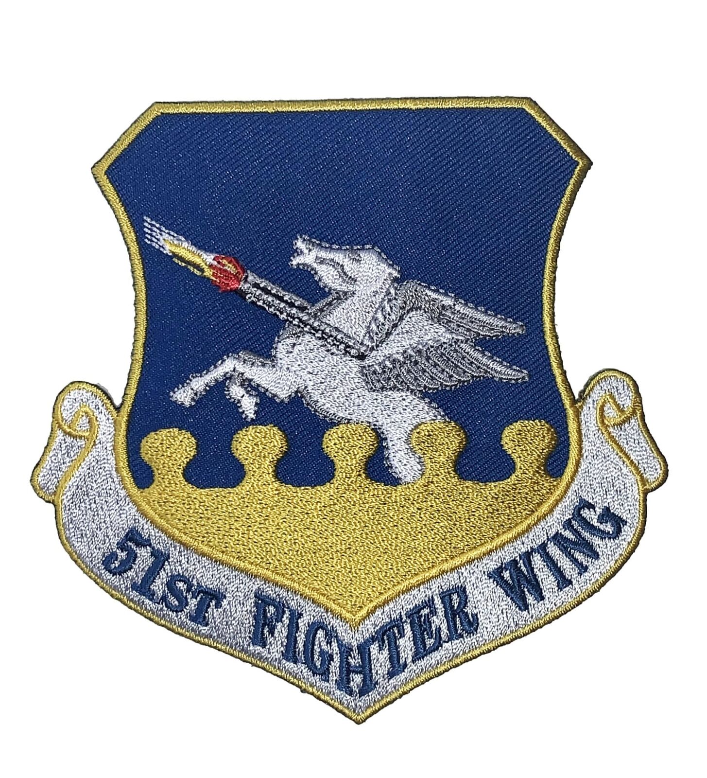 51st Fighter Wing Patch - With Hook and Loop, 3.5\