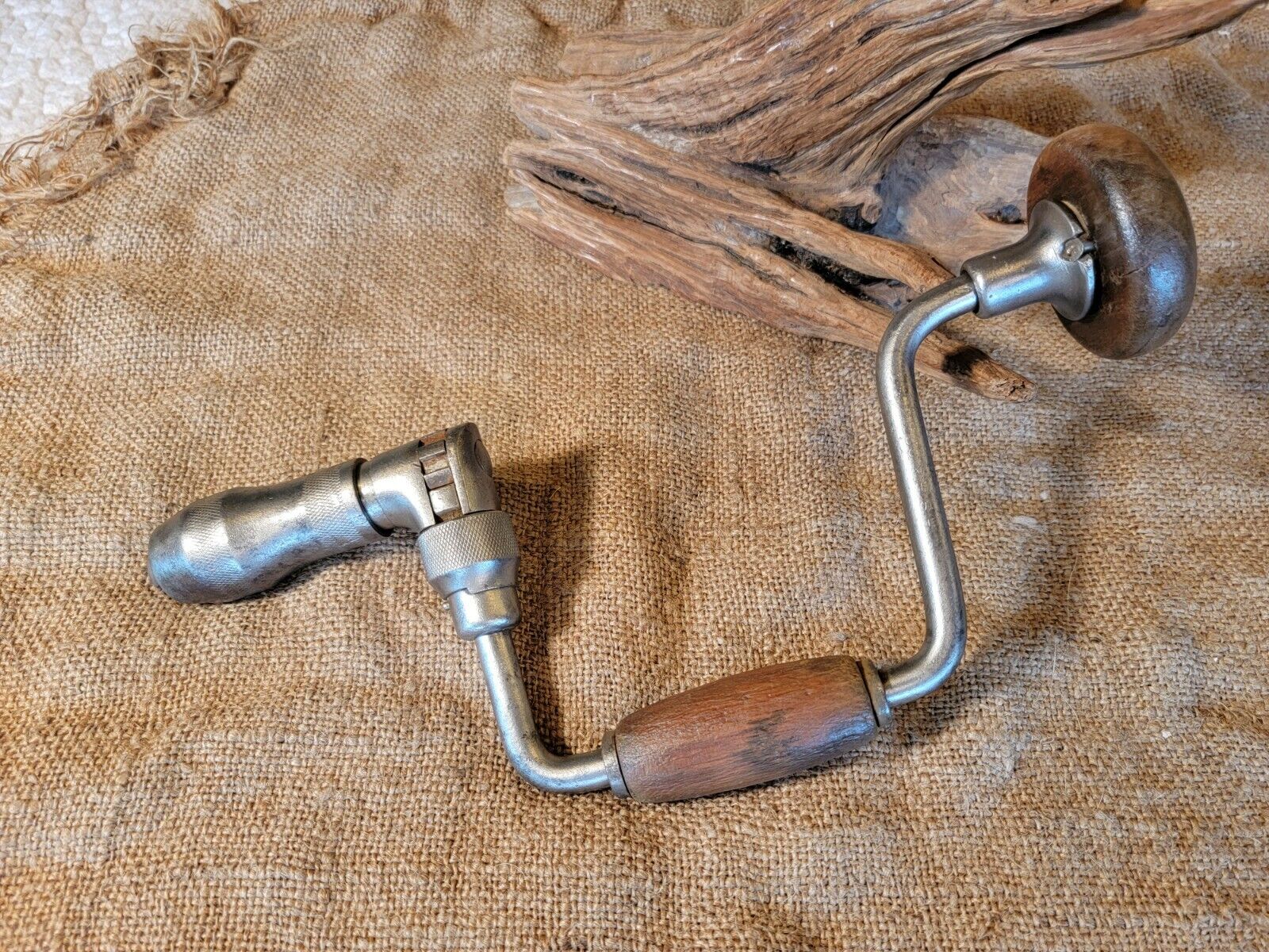 Vintage H.S.B. HSB & Co Hand Drill Brace Antique.
