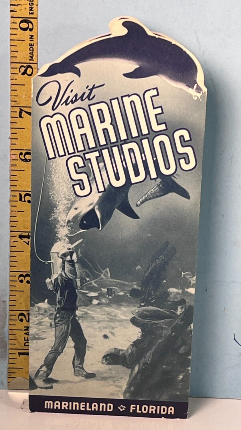 1940's Visit Marine Studios Marineland of Florida Travel Brochue WOW
