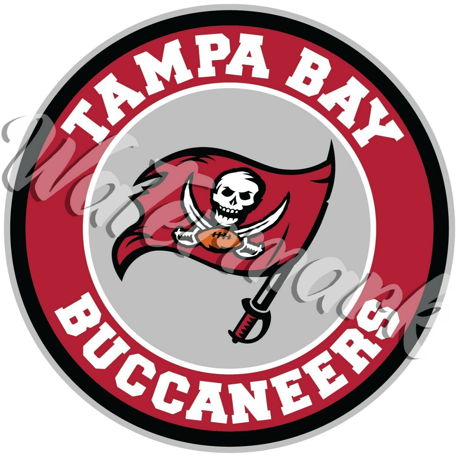 Tampa Bay Buccaneers Circle Logo Sticker / Vinyl Decal 10 sizes