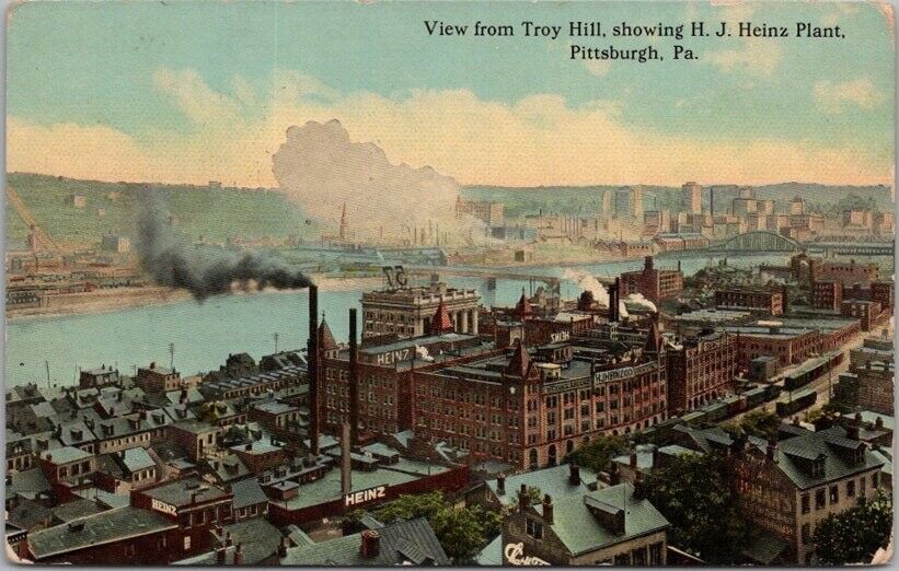 1912 PITTSBURGH Pennsylvania Postcard HEINZ PLANT Factory View 