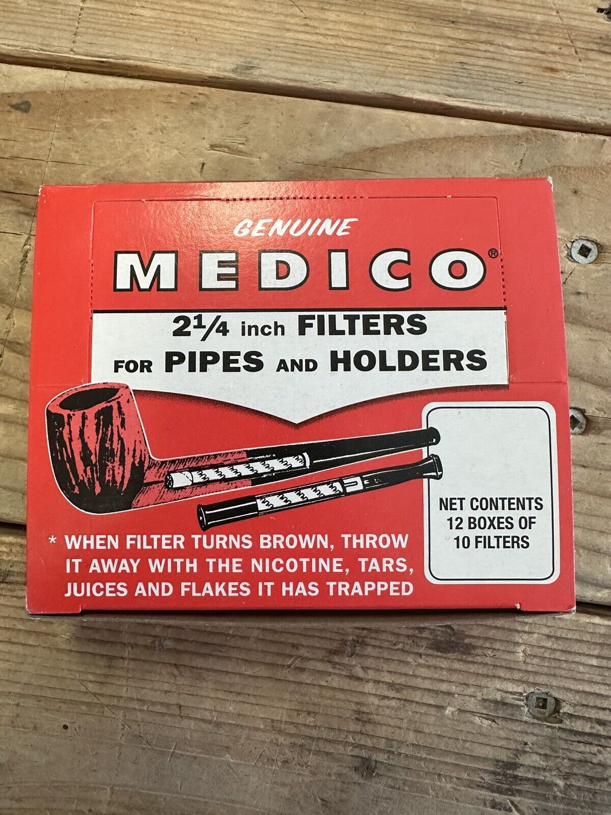 Medico Pipe Filters Tobacco Pipes and Holders 2 1/4