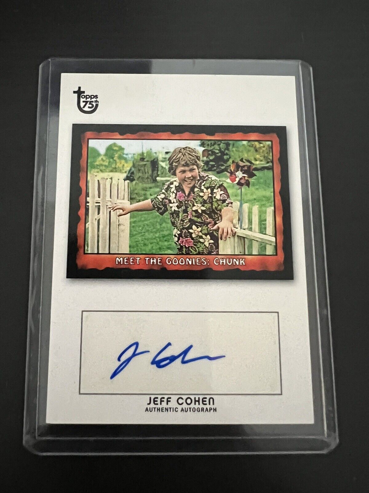 2013 Topps 75th Anniversary JEFF COHEN  CHUNK GOONIES Auto autographed Signed