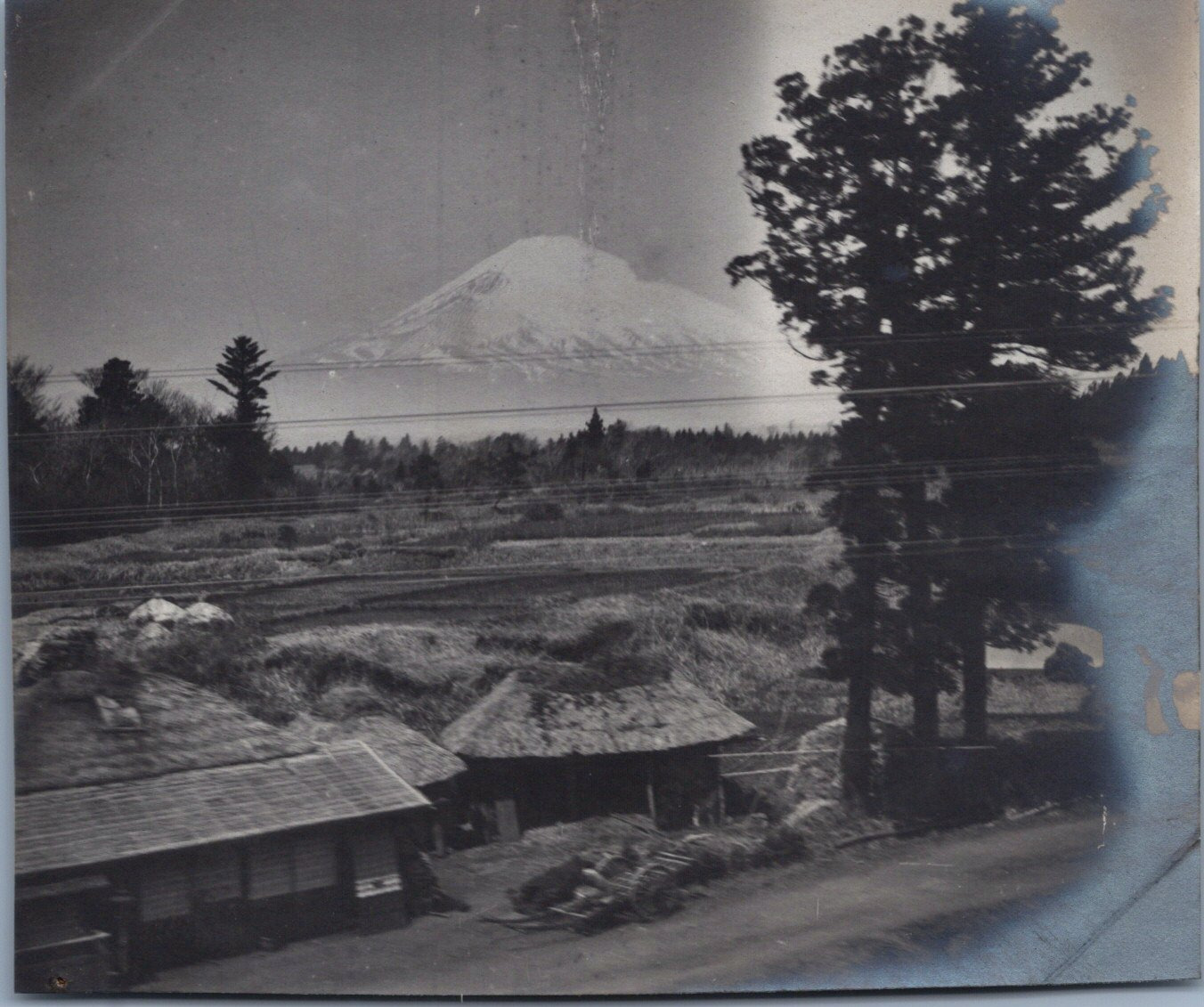 Japan, Atami, Mount Fuji, Vintage Print, ca.1910 Vintage Print d