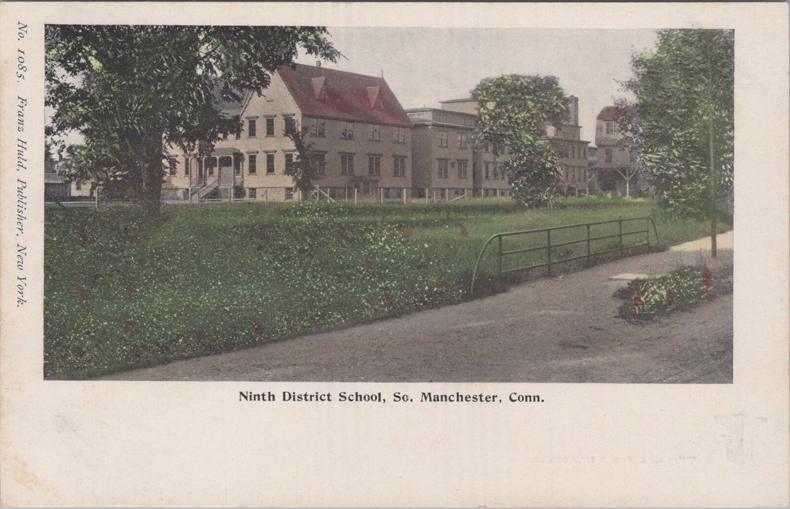 Ninth District School South Manchester Connecticut c1900s Unposted Postcard