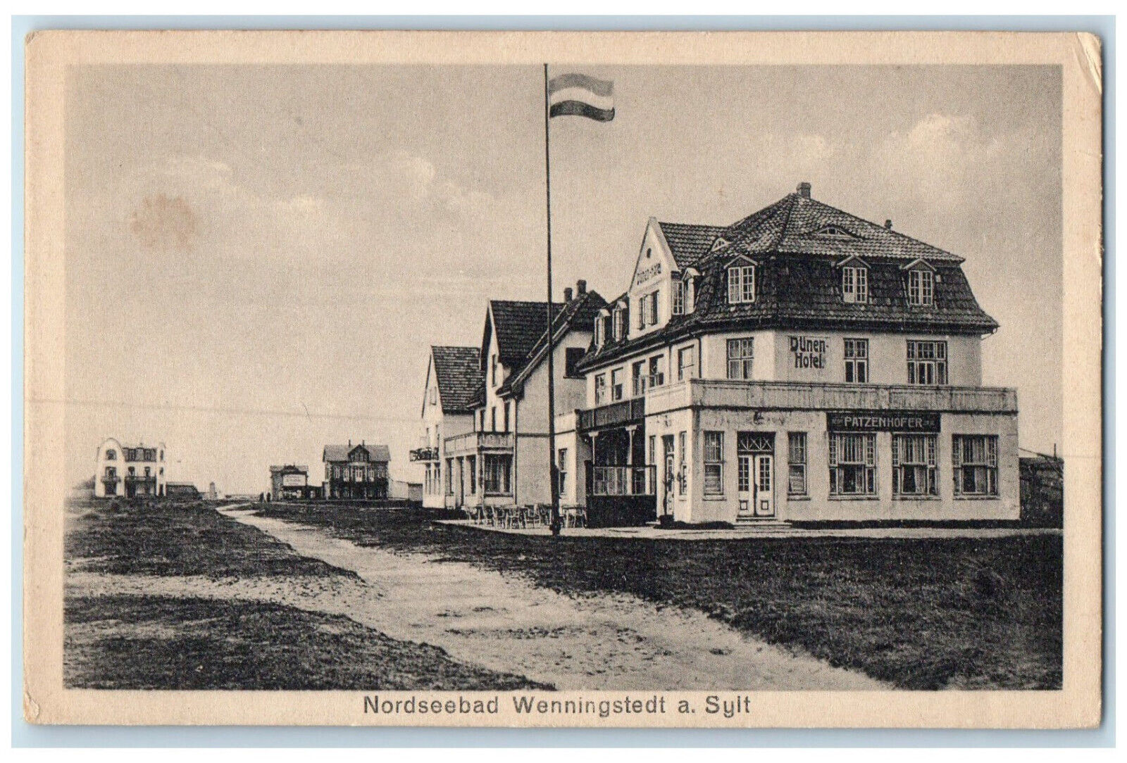 c1920's North Sea Resort Wenningstedt-Braderup Sylt Germany Postcard