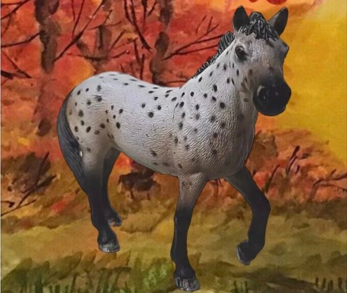 Schleich Knabstrupper Stallion spotted coat horse RETIRED 13689