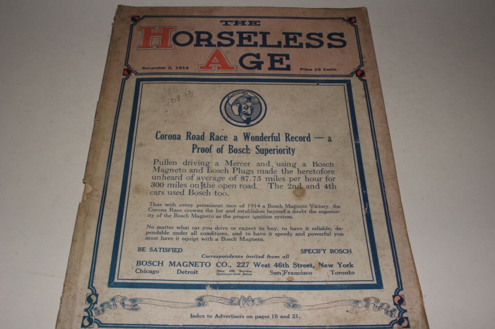 THE HORSELESS AGE MAGAZINE DECEMBER 2, 1914, VOLUME 34, NUMBER 23