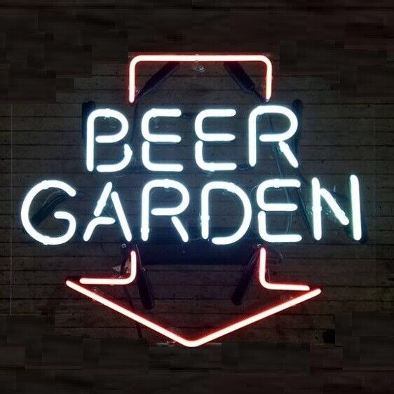 Beer Garden Arrow Neon Light Sign 20\