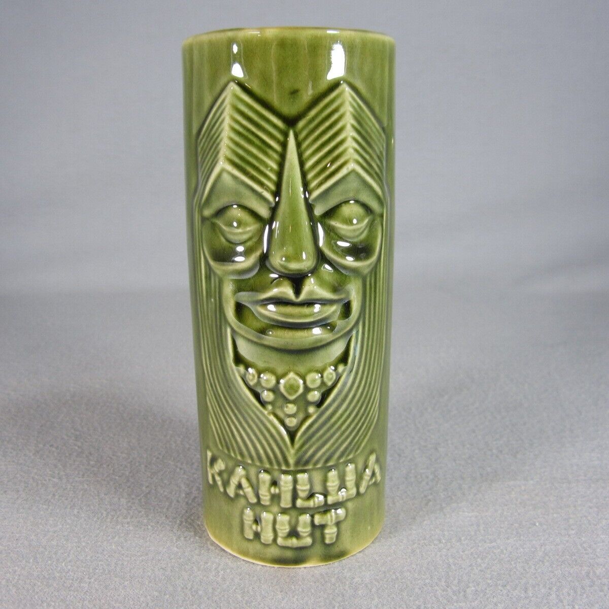 VINTAGE 1960s KAHLUA HUT Green Tiki Bar Mug from Hyattsville MD