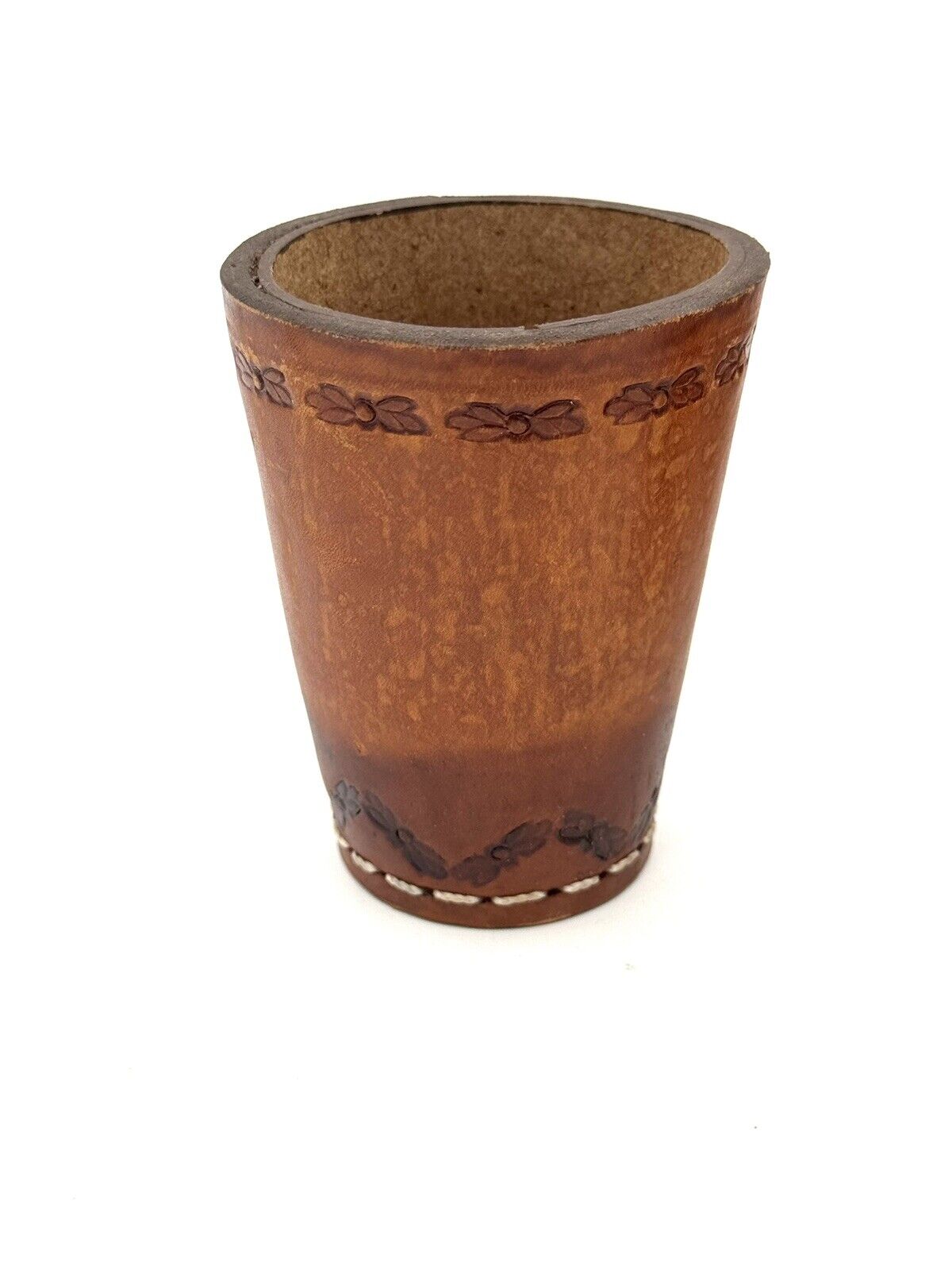 Vintage Leather Dice Cups
