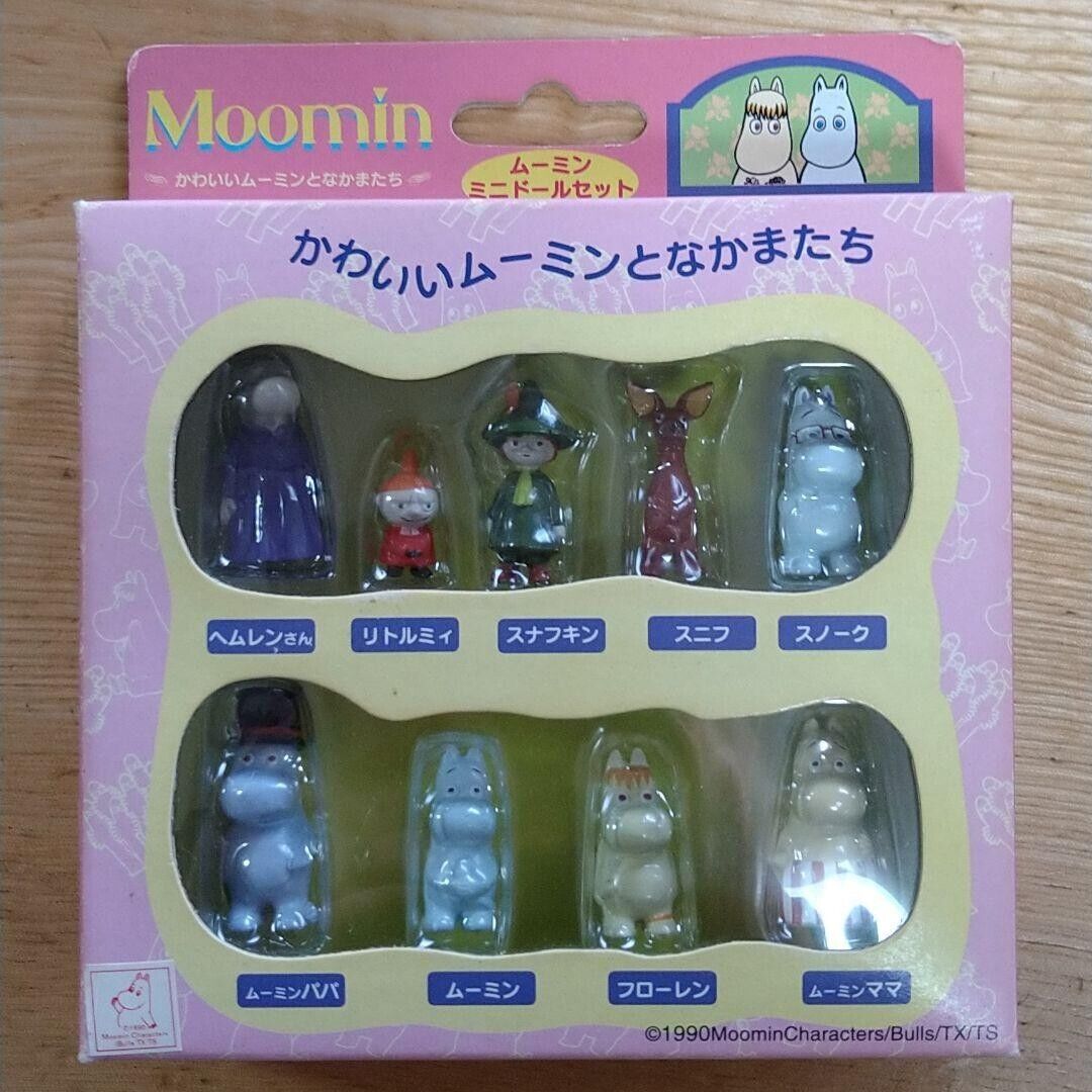 Moomin Figure Mini Doll Box Set Unused Rare Retro Japan