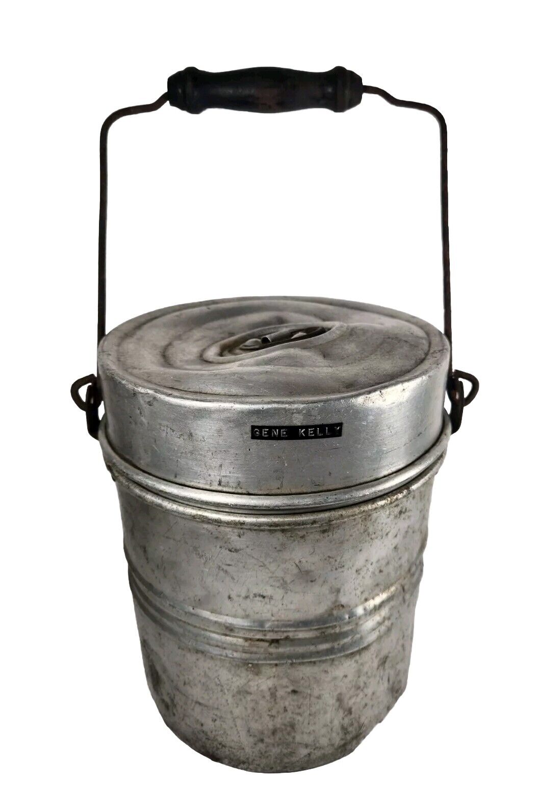 Vintage Coal Miners Lunch Pail Bucket Aluminum Keystone Western Pa Low Vein USA 