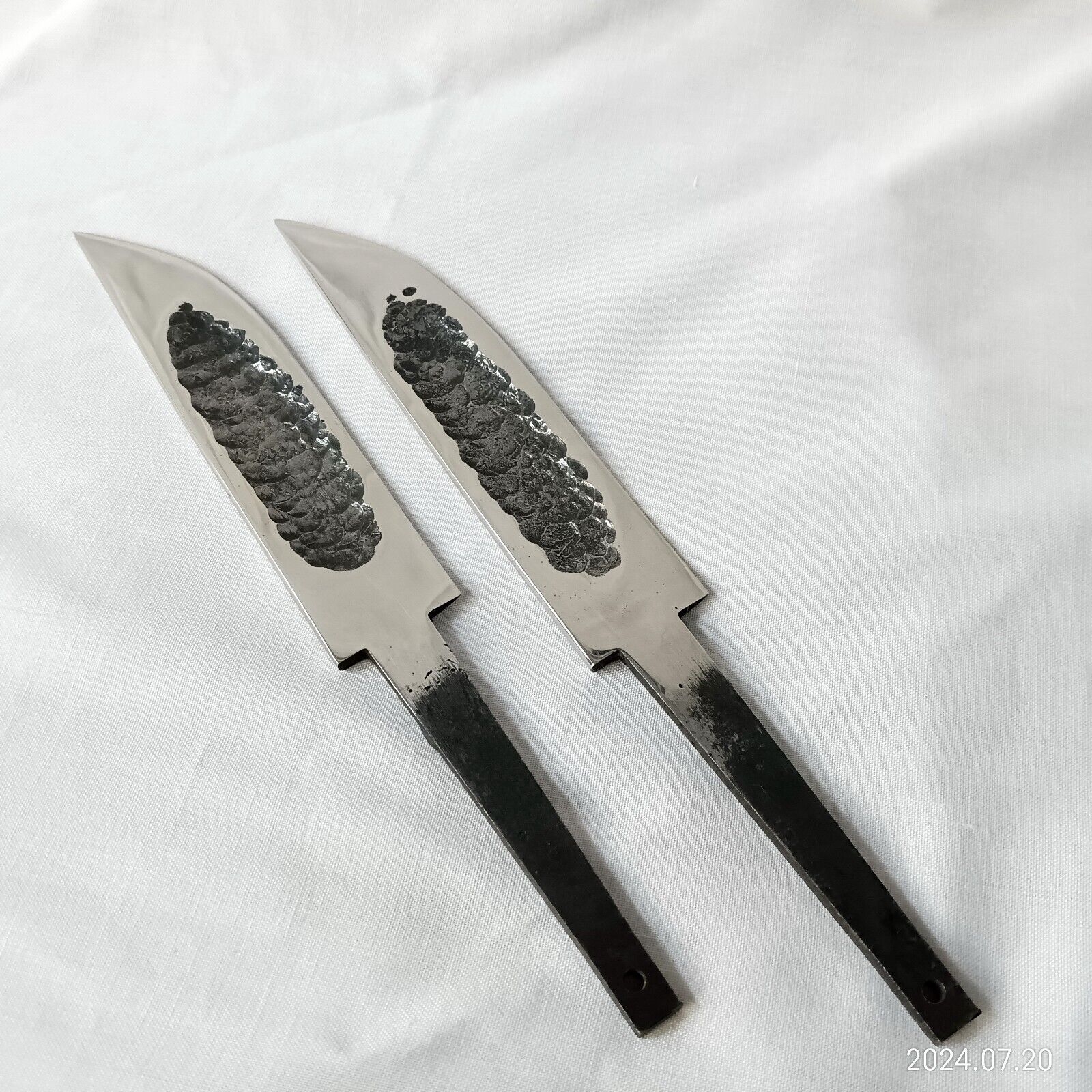pair of yakut Blank Blades, Hand Forged yakut knife Blank Blade
