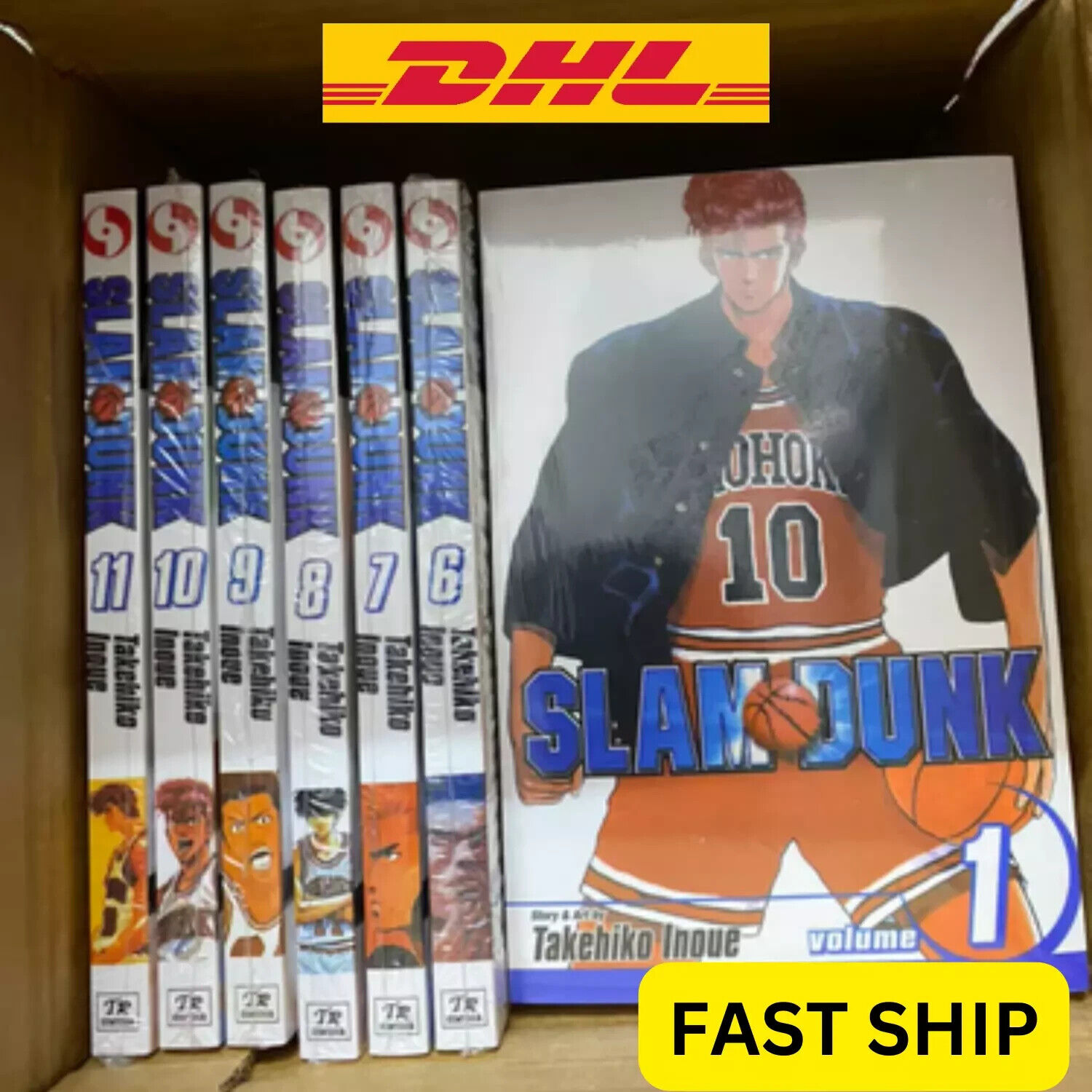 Slam Dunk Manga COMPLETE (Volumes 1-31) English Version Takehiko Inoue Fast Ship