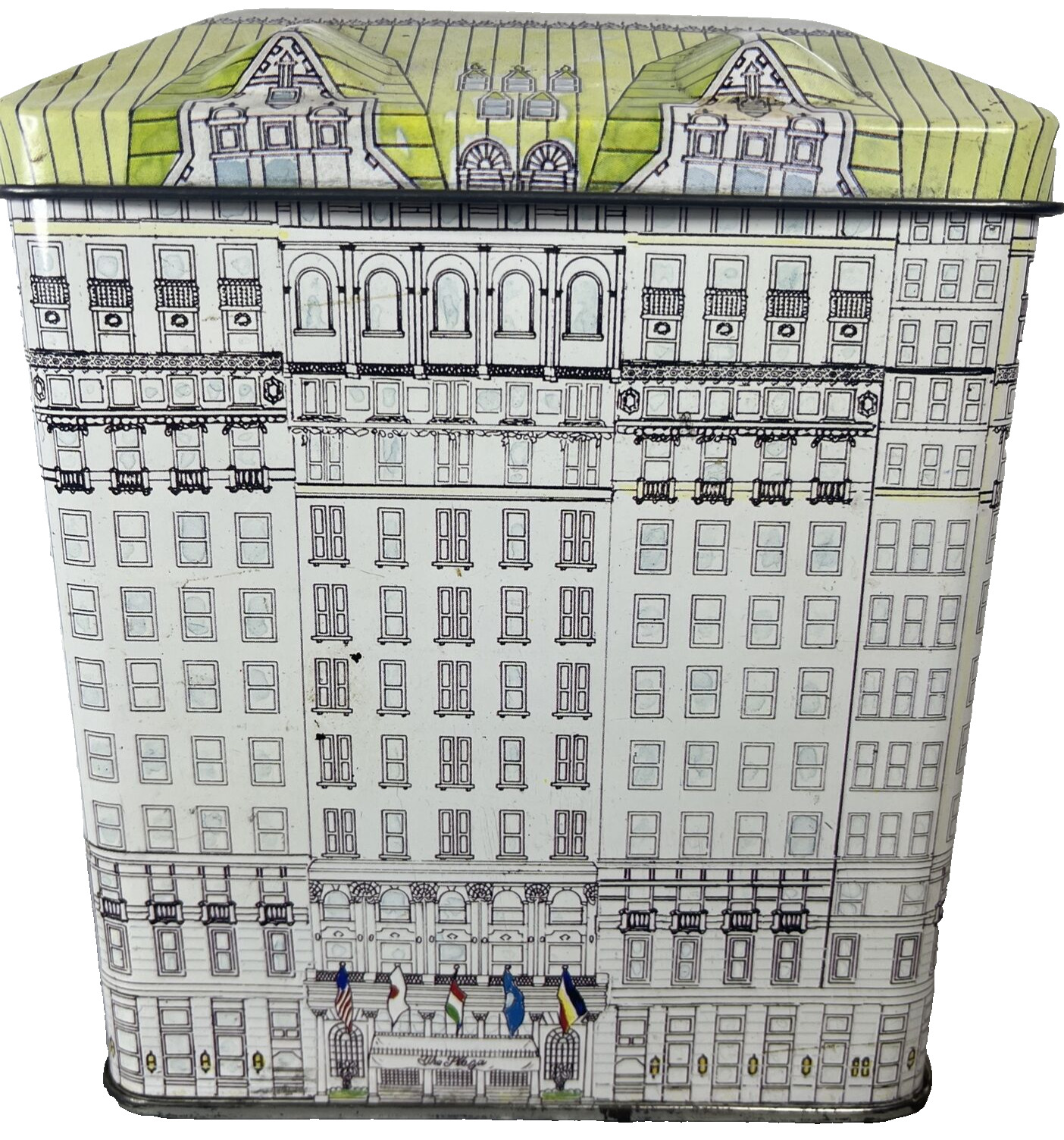 The Plaza Hotel New York Home Alone 2 Vintage EMPTY Collectible Tin Container