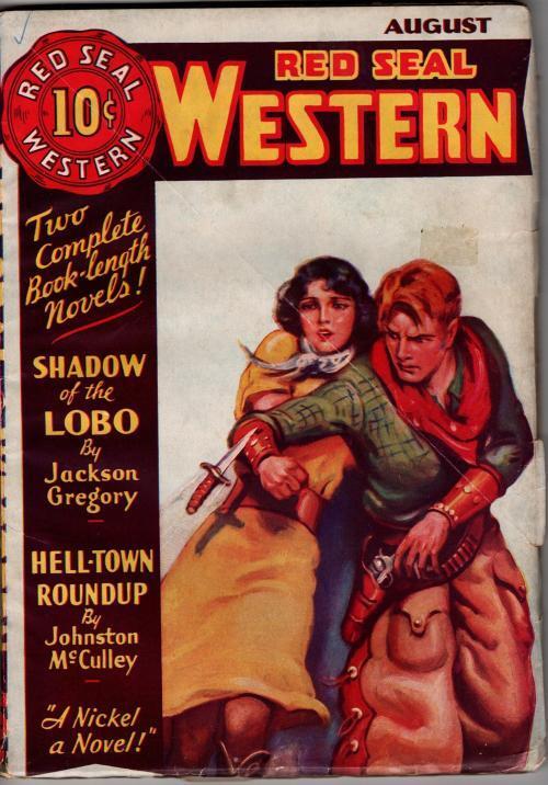 Red Seal Western Aug 1935 First Issue -- Johnston MCCulley, Jackson Gregory