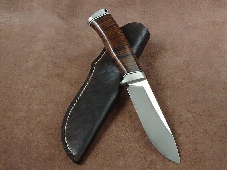 Handmade knife Stunning Handmade knife, Leather handle, hunting knife, bushcraf