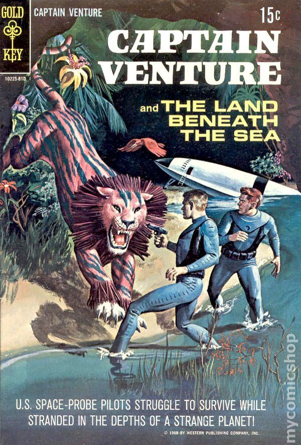 Captain Venture and the Land Beneath the Sea #1 VG 1968 Stock Image Low Grade