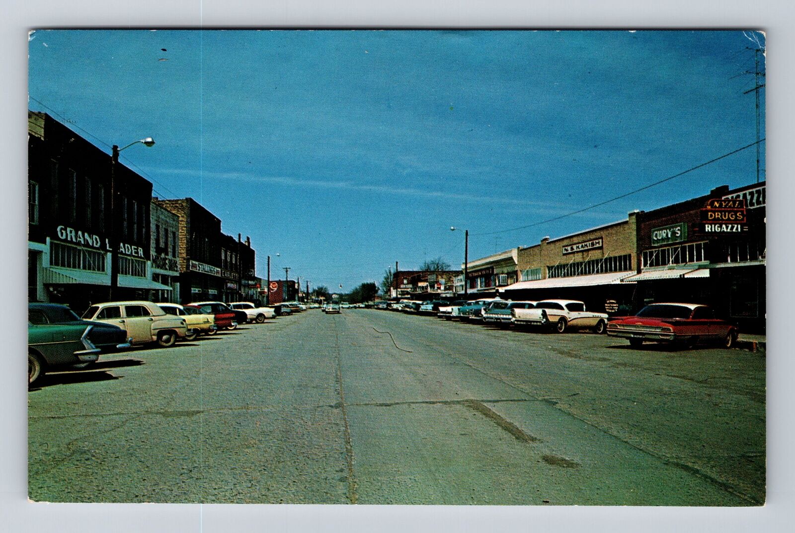 Hartshorne OK-Oklahoma, Pennsylvania Avenue, Vintage c1969 Postcard