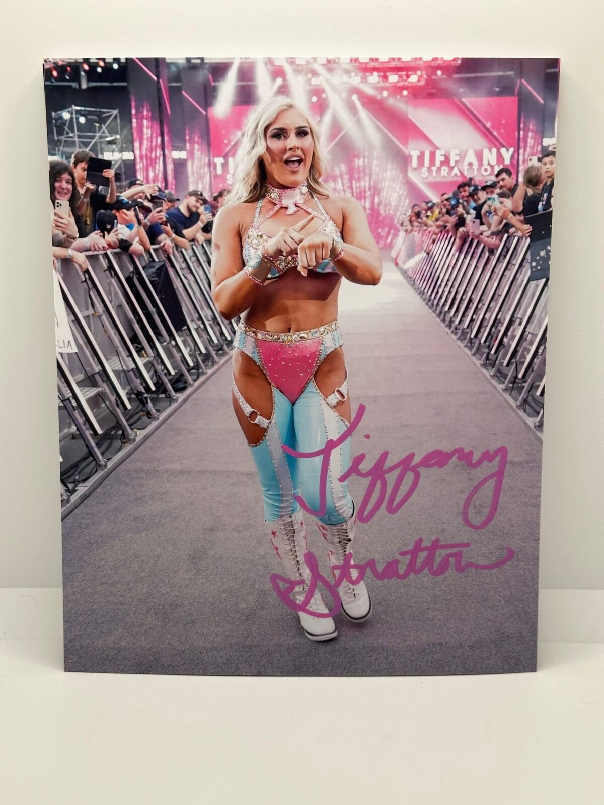 Tiffany Stratton WWE Signed Autographed Photo Authentic 8X10 COA
