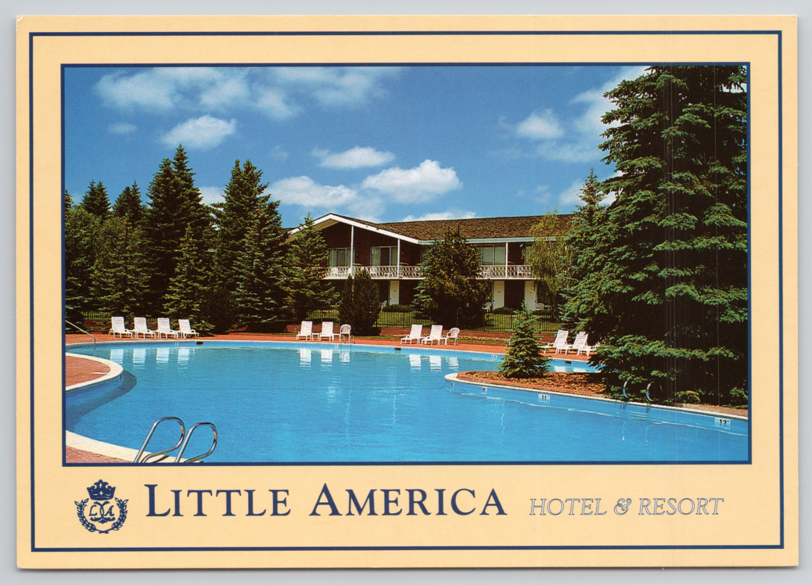 Cheyenne Wyoming Little America Hotel Resort Continental Chrome Vintage Postcard