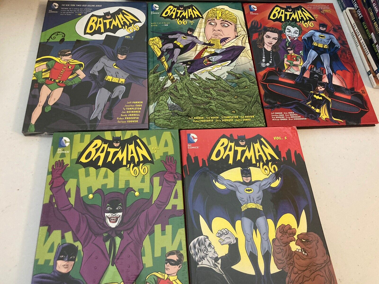 Batman 66 Hardcover Lot Volumes 1-5
