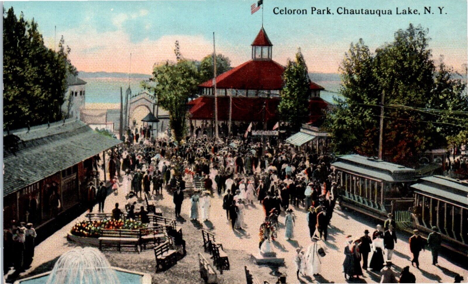Chautauqua Lake, NY - Celoron Park Postcard Unposted Divided Back 1907-1915