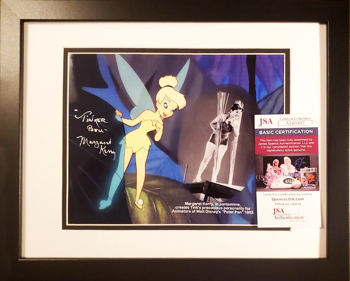 🟥 Walt Disney Tinker bell  Hand Signed Margaret Kerry double image