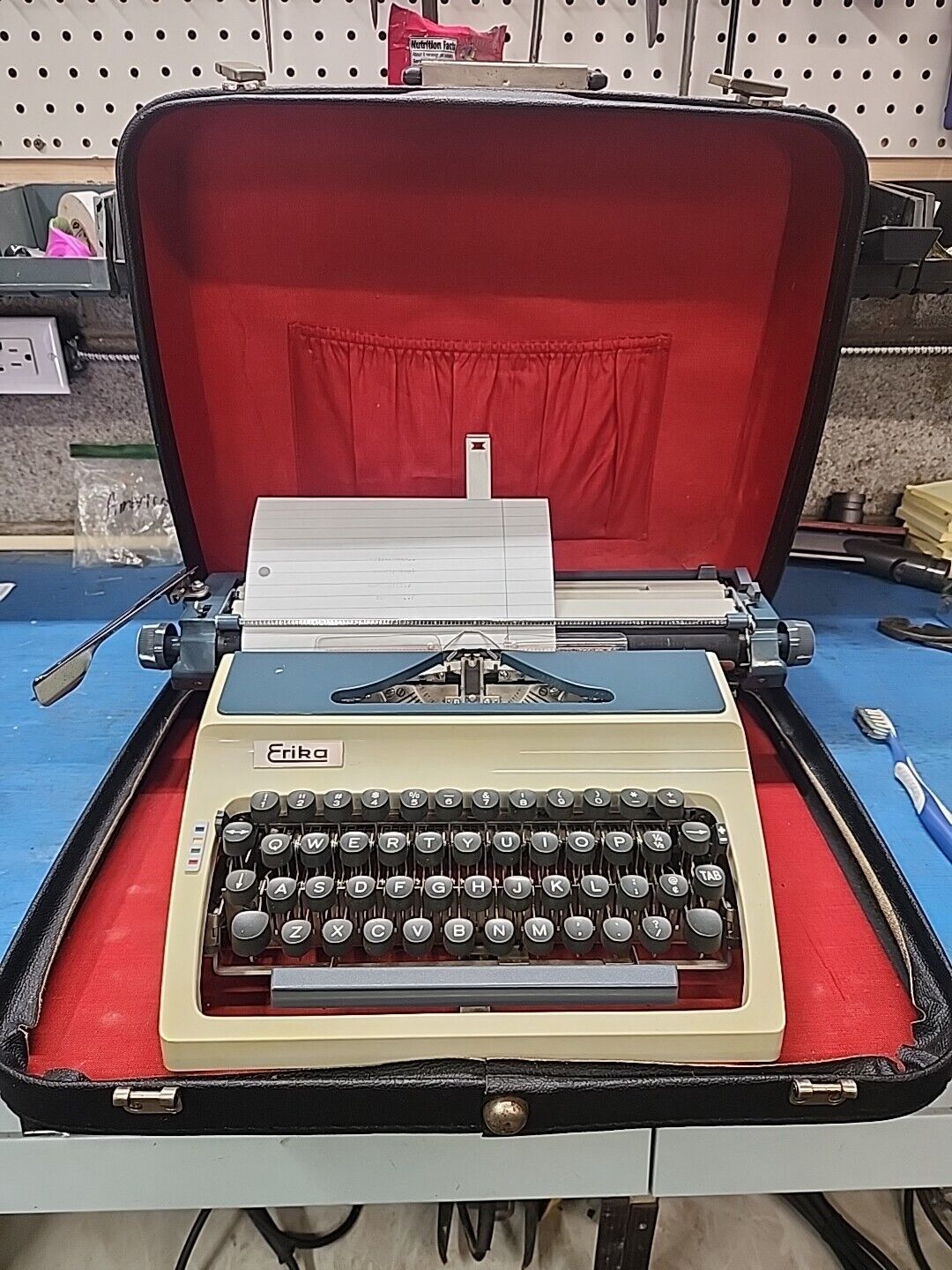 Vintage Erika Typewriter Model 41 Made In Germany