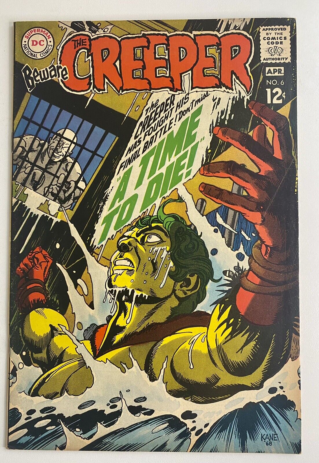 BEWARE THE CREEPER #6 1969 DC Silver Age comic STEVE DITKO