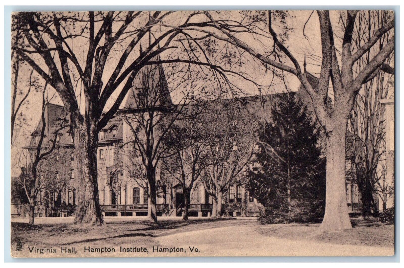 Hampton Virginia VA Postcard Virginia Hall Hampton Institute Building c1910 Tuck